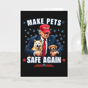 Tarjeta Hacer que las mascotas vuelvan a estar seguras Div