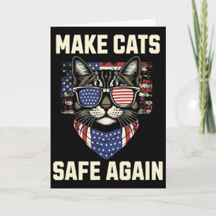 Tarjeta Hacer que los Gatos Sean Seguros de Nuevo Gatos Tr