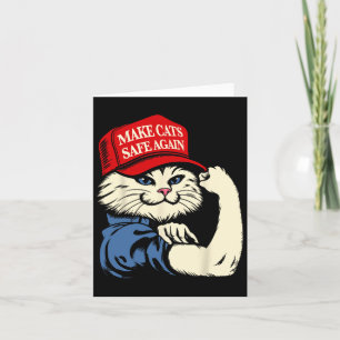 Tarjeta Hacer Que Los Gatos Sean Seguros De Nuevo Los Gato