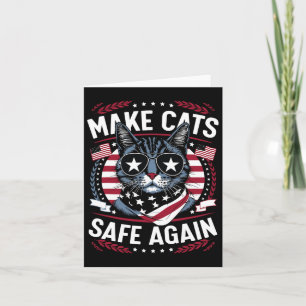 Tarjeta Hacer Que Los Gatos Vuelvan A Estar Seguros Los Ga