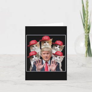 Tarjeta Hacer que los gatos vuelvan a estar seguros Trump 