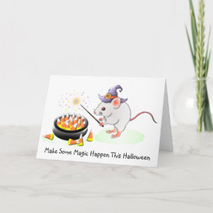 Tarjeta Hacer que ocurra algo de magia en esta Halloween