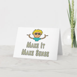 Tarjeta Hacer que tenga sentido