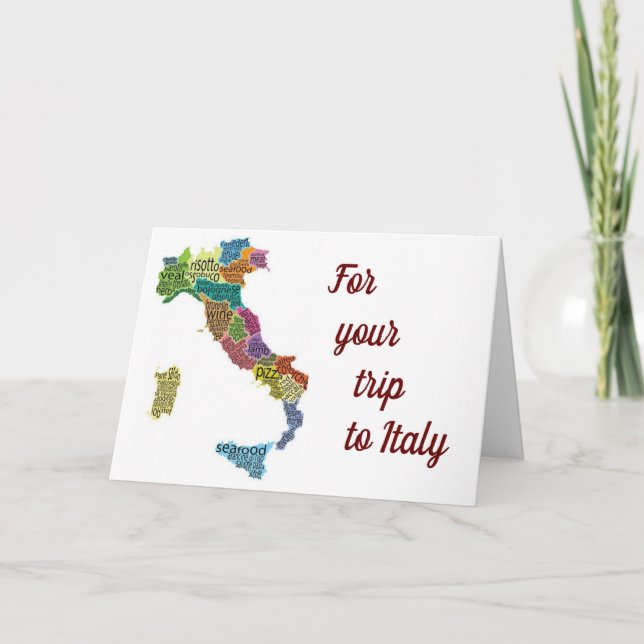 TARJETA HACER UN "GRAN VIAJE" A ITALIA (Anverso)