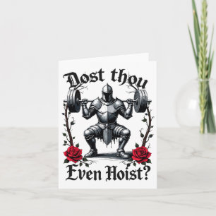 Tarjeta Hacerlo Incluso Hoist Knight Weightlifter Workout