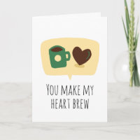 Haces que mi corazón breve café divertido te amo
