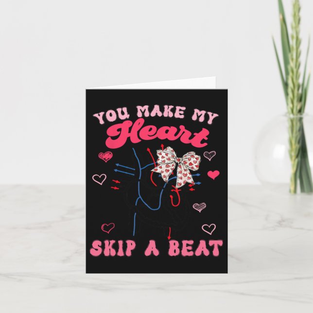 Tarjeta Haces que mi corazón dé un vuelco  (Anverso)