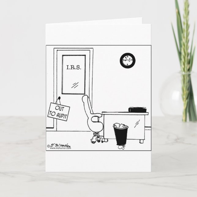 Tarjeta Hacia fuera a la auditoría (Anverso)