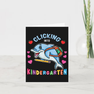 Tarjeta Haciendo Clic En El Delfín De Kindergarten De Vuel