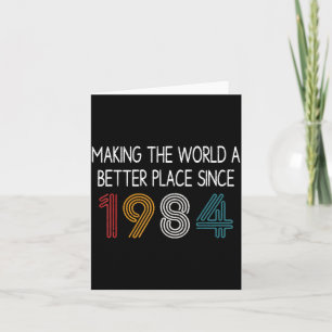 Tarjeta Haciendo Del Mundo Un Lugar Mejor Desde 1984 Diver