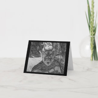 Tarjeta Haciendo la mariposa de la obsidiana - notecard