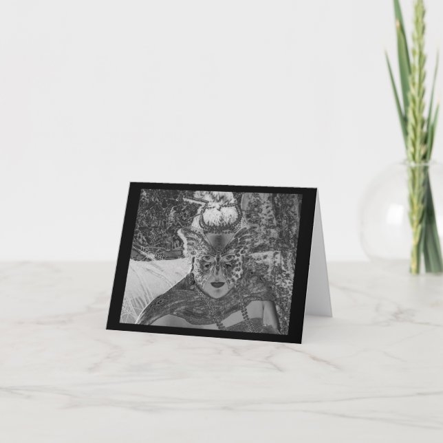 Tarjeta Haciendo la mariposa de la obsidiana - notecard (Anverso)