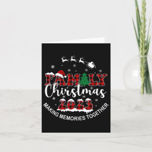 Tarjeta Haciendo Recuerdos Juntos Buffalo Plaid Navidad Fa