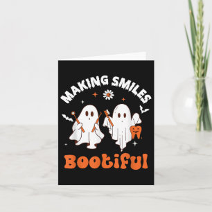Tarjeta Haciendo sonrisas Bootiful Funny Fantasma Dentista