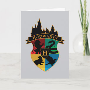 Tarjeta HACIENTES™ Castillo Escudo Insignia para el Orgull