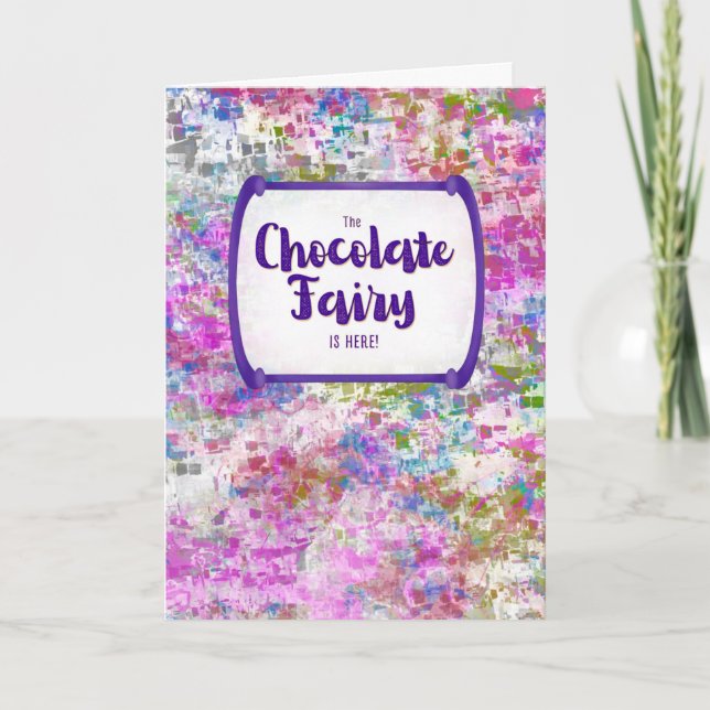 Tarjeta Hada de Chocolate – Pensando en Ti / Recupérate (Anverso)