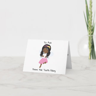 Tarjeta Hada de dientes negros personalizada