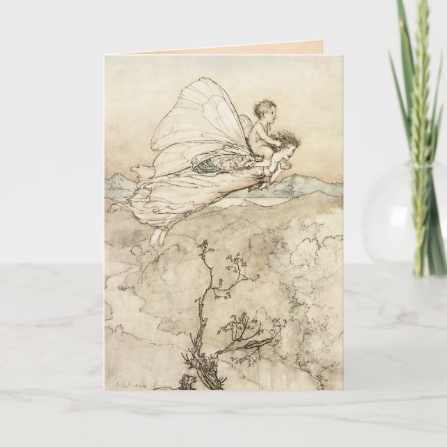 Tarjeta Hada de Rackham del vintage (Anverso)