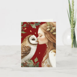 Tarjeta Hada de vacaciones de Cuadros Forestcore