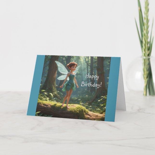 Tarjeta Hadas en el bosque (Anverso)