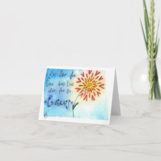 Tarjeta Haga lo que usted ama…
