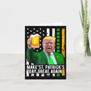 Tarjeta Haga que el día de San Patricio sea genial de nuev