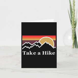Tarjeta Haga Un Diseño De Sol De Senderismo Para Wander