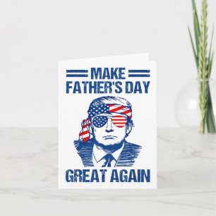 Tarjeta Hagamos que el Día del Padre sea genial de nuevo,