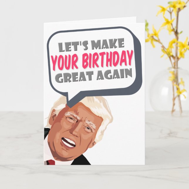 Tarjeta Hagamos que tu cumpleaños sea grande de nuevo, gra (flor amarilla)