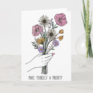 Tarjeta Háganse Una Flor Silvestre Prioritaria
