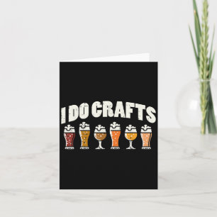 Tarjeta Hago cerveza artesanal divertido dicho cerveza cas