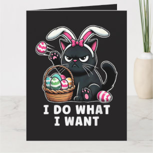Tarjeta hago lo que quiero Gato de Pascua