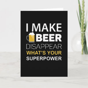 Tarjeta Hago Que La Cerveza Desaparezca