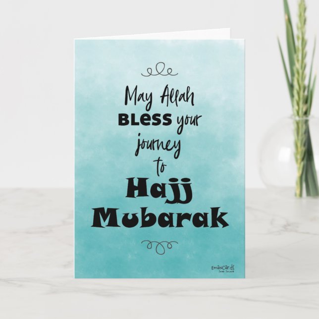 Tarjeta Hajj Mubarak (Anverso)