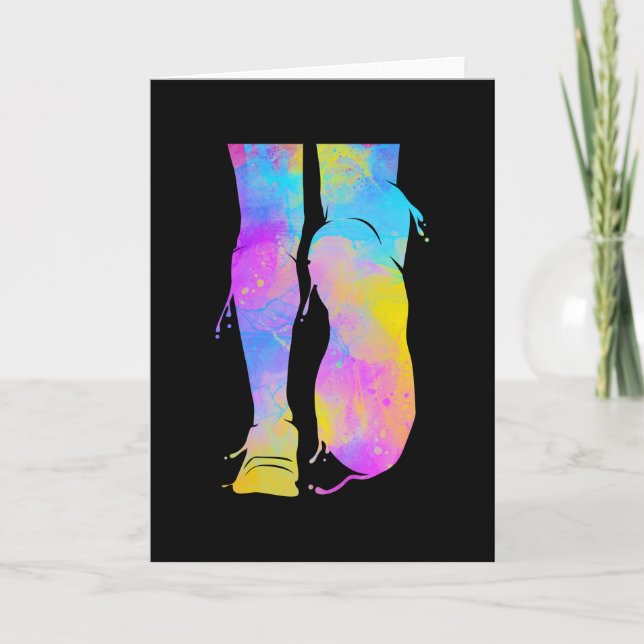 Tarjeta Half Marathon Runner Sprinting Triathlon (Anverso)