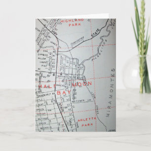 Tarjeta Half Moon Bay, mapa de cosechas de CA