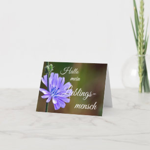 Tarjeta ¡Hallo mein Lieblingsmensch!