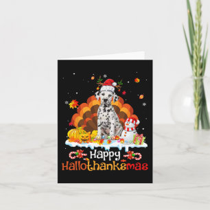 Tarjeta HalloGraciasMas Halloween Navidades de Acción de G