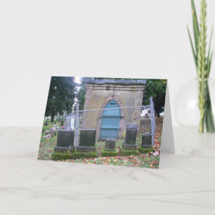 Tarjeta Hallowe’en "Mausoleo del Cementerio de Lon