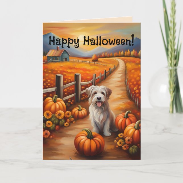 TARJETA HALLOWEB DE BOMBA Y PUPS PARA CUALQUIERA (Anverso)