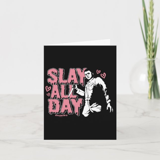 Tarjeta Halloween 2 El día de San Valentín Michael Myers S (Anverso)