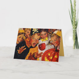 Tarjeta Halloween a la antigua