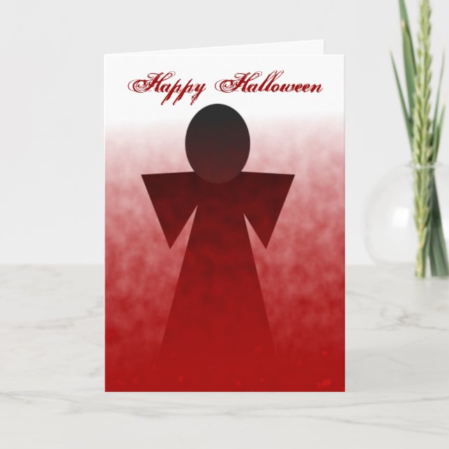 Tarjeta Halloween Angel Halloween Bleeding (Anverso)