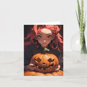 Tarjeta Halloween Anime B