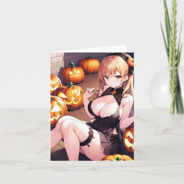 Tarjeta Halloween Anime I (Anverso)