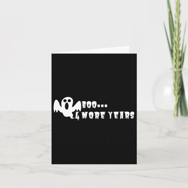 Tarjeta Halloween anti Trump (Anverso)