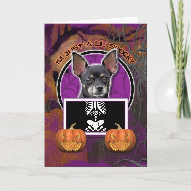 Tarjeta Halloween - apenas un Lil fantasmagórico - (Anverso)