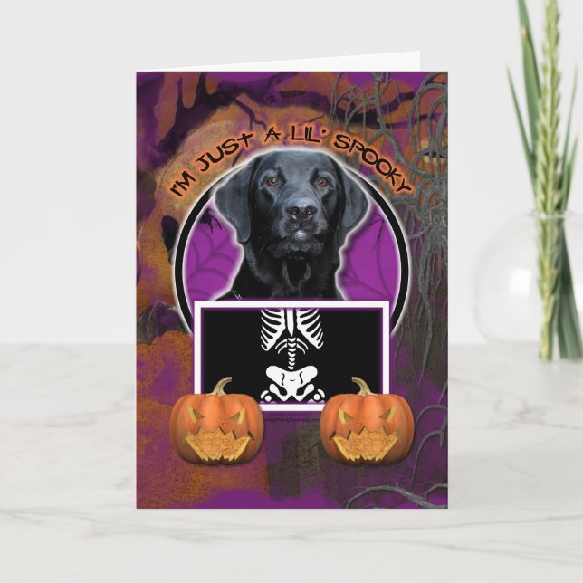 Tarjeta Halloween - apenas un Lil fantasmagórico - (Anverso)