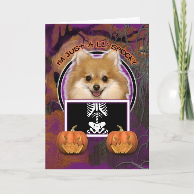 Tarjeta Halloween - apenas un Lil fantasmagórico - (Anverso)