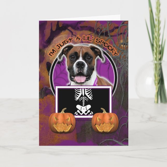 Tarjeta Halloween - apenas un Lil fantasmagórico - (Anverso)
